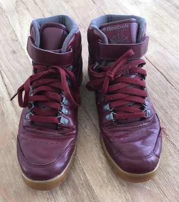 reebok classics high tops mens purple